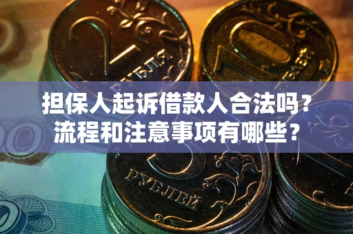 北京担保人起诉借款人合法吗？流程和注意事项有哪些？