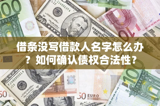北京借条没写借款人名字怎么办？如何确认债权合法性？