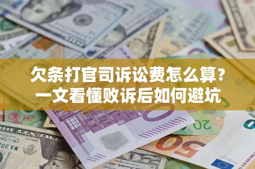北京欠条打官司诉讼费怎么算？一文看懂败诉后如何避坑
