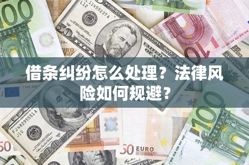 北京借条纠纷怎么处理？法律风险如何规避？